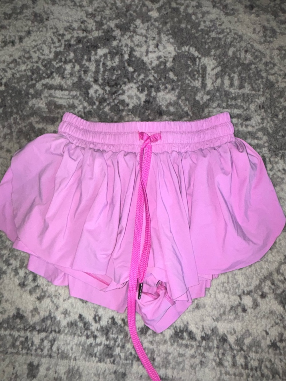 Amazon Pink Layered Athletic Skort with Drawstring